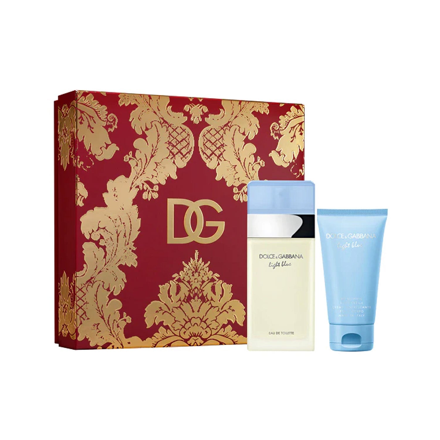D&G LIGHT BLUE WOMEN 2S SET (EDT 100ML+ BC 50ML)