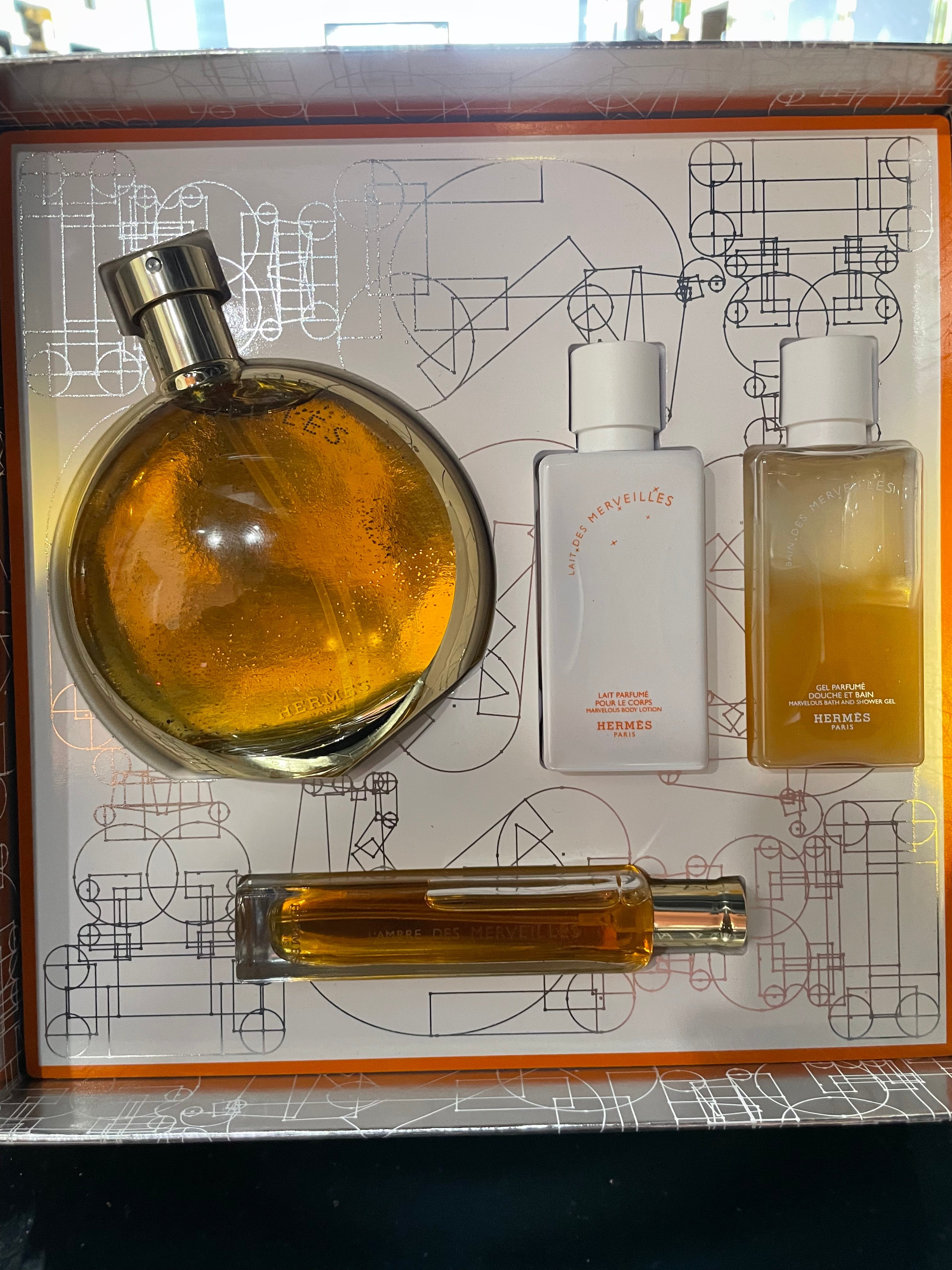 HERMES L'AMBRE DES MERVEILLES GIFT SET EDP 4S