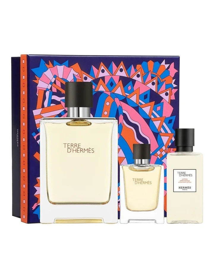HERMES TERRE DE HERMES GIFT SET EDT 100ML+12.5ML+40ML