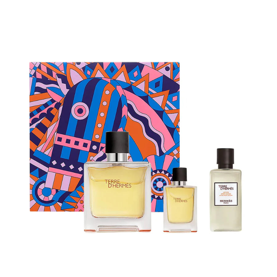 HERMES TERRE D HERMES GIFT SET PARFUM 3S
