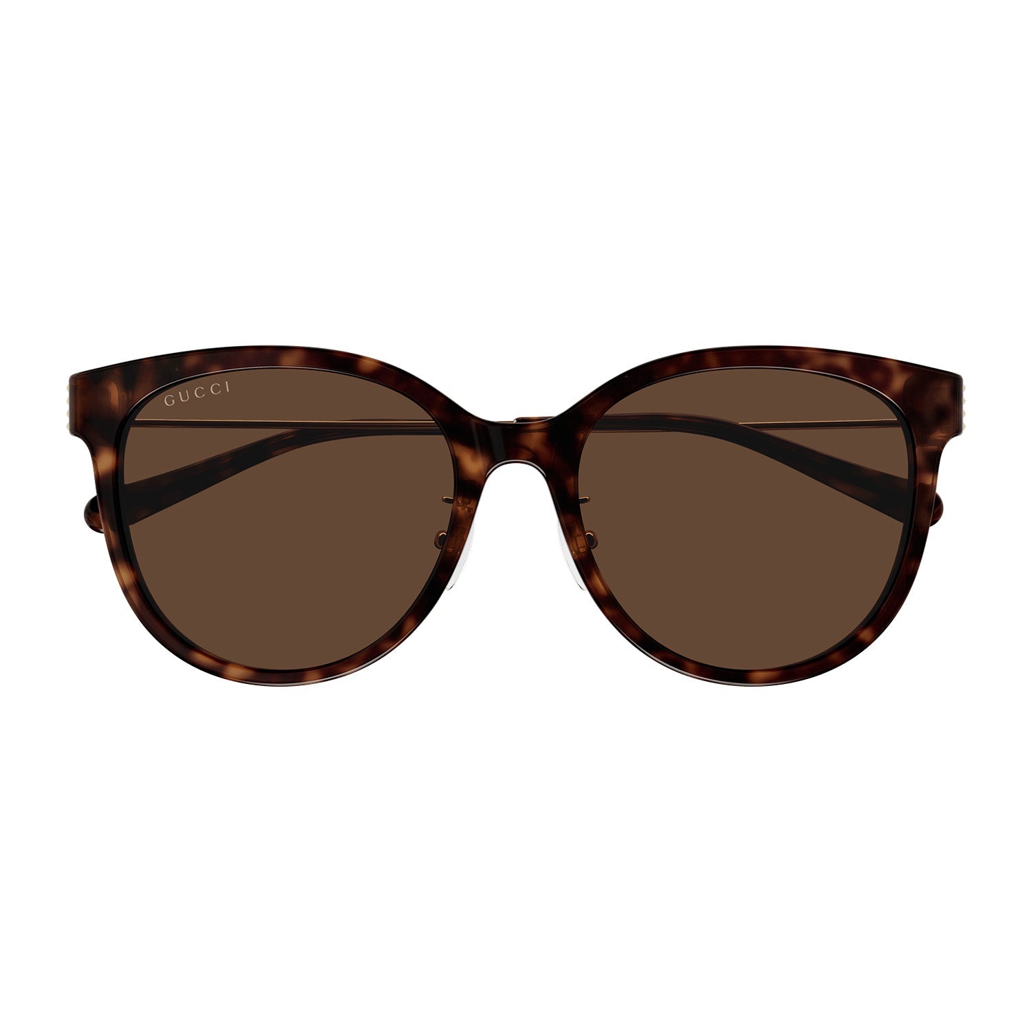 Emblem Oversize Rounded Cat-Eye Shape